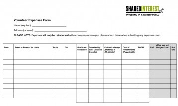 Volunteer Expenses